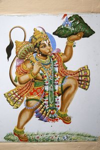 Shree Hindu Tempel, Leicester. Hanuman. Vereinigtes Königreich