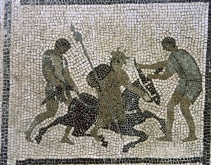 Silenus auf einem Esel (Detail) von Unbekannter Künstler