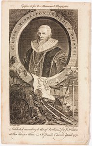 Sir Hugh Myddelton, walisischer Goldschmied und Ingenieur, um 1620 von Unbekannt