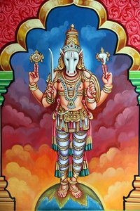 Sri Vadapathira Kaliamman Hindu-Tempel. Avatar von Vishnu. Kalki 10. Inkarnation. Singapur von Unbekannt