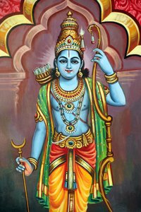Sri Vadapathira Kaliamman Hindu-Tempel. Avatar von Vishnu. Lord Rama 7. Inkarnation. Singapur von Unbekannt