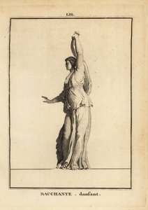 Statue einer tanzenden Bacchantin, Anhängerin des römischen Weingottes Bacchus