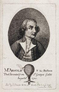 Stuart Amos Arnold, englischer Aeronaut, um 1785 von Unbekannt