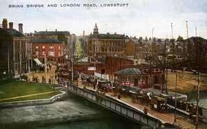 Schwenkbrücke und London Road, Lowestoft