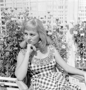 Die Schauspielerin Alessandra Panaro in Venedig Lido - 1957