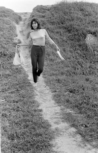 Die Sängerin Juliette Gréco in Malamocco (Venedig) - ca. 1965