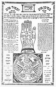 Tefillah (Gebetskapsel) mit Hand aus Palästina, ca. 1930 von Unbekannt
