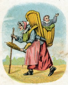 Die Mutter des Freundes (Illustration aus „Alphabet des petits ecoliers“) von Unbekannt