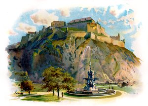 Castle Rock, Edinburgh von Unbekannter Künstler