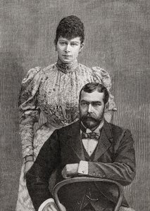 Der Herzog und die Herzogin von Cornwall, George V und seine Frau Mary von Teck