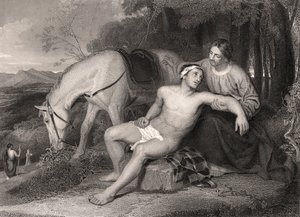 Der barmherzige Samariter von Unbekannter Künstler