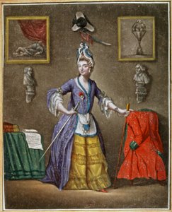 Der Ritter von Eon, als Frau verkleidet