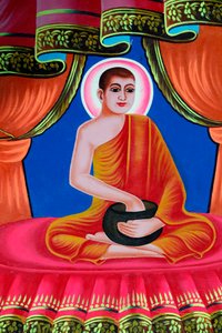 Das Leben des Buddha, Siddhartha Gautama. Soc Po Lok buddhistischer Tempel. Chau Doc, Vietnam von Unbekannt
