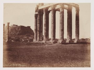 Der Tempel des Jupiter Olympius, ca. 1849