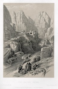 Das Theater in Petra von Unbekannter Künstler