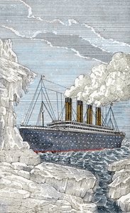 Die Titanic stößt am 14. April auf einen Eisberg