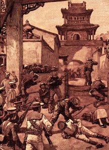 Der Krieg in China: Die Kämpfe bei Tientsin von Unbekannter Künstler