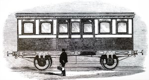 Das Äußere der königlichen Kutsche von Königin Victoria und Prinz Albert