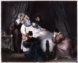 Der irreparable Verlust, sogar tot bei der Geburt, ca. 1840 von Unbekannter Künstler