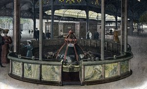 Thermal Tourismus: Die Quelle Sainte Grille in Vichy, Allier um 1905. von Unbekannter Künstler