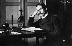 Thomas Mann als junger Mann, deutscher Schriftsteller von Unbekannter Künstler