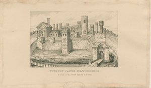 Tutbury Castle: Stahlstich, 1620 von Unbekannt