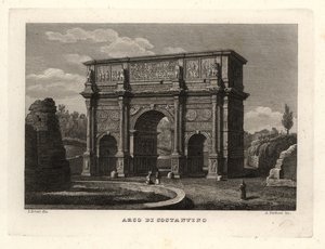 Ansicht des Konstantinsbogens, Rom von Unbekannt