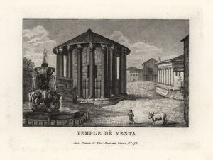 Ansicht des Tempels der Vesta, Rom von Unbekannt