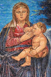 Jungfrau und Kind. Guatemala. Basilika der Verkündigung, Nazareth, Israel