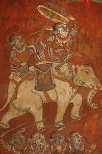 Wat Bo, Siem Reap, Wandmalerei des Ramayana, Siem Reap, Kambodscha