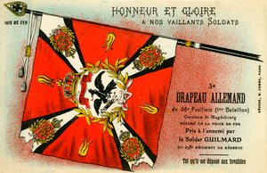 Erster Weltkrieg: Deutsche Flagge von den Franzosen erobert