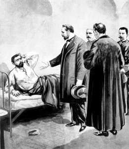 Der Vacher-Fall, in Frankreich Ende des 19. Jahrhunderts, einer der ersten Serienmörder, hier Joseph Vacher, der am Morgen seiner Hinrichtung am 31. Dezember im Gefängnis aufwacht