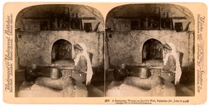 Eine samaritanische Frau am Jakobsbrunnen, Palästina, 1900