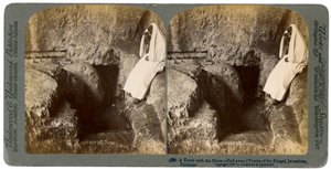 Ein Grab mit weggerolltem Eingangstein, Jerusalem, 1901