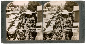 Ein offener Basar in Damaskus, Syrien, 1900er