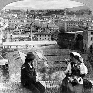 Aventin-Hügel und die Albaner Berge, Rom, Italien von Underwood and Underwood