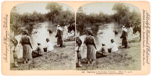 Taufe im Jordan, Palästina, 1896