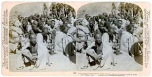 Boxer-Gefangene, gefangen und gebracht von der US 6. Kavallerie, Tientsin, China, 1901