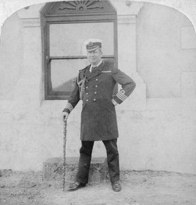 Kapitän Sir Edward Chichester, britischer Marineoffizier, Kapstadt, Südafrika, 1900 von Underwood and Underwood