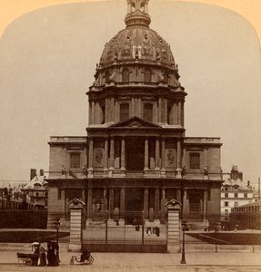 Dome des Invalides, wo der mächtige Krieger ruht - Grab von Napoleon I., Paris, Frankreich, 1900 von Underwood and Underwood