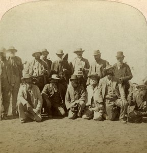 General Cronjes Hauptkommandanten nach der Kapitulation, Südafrika, Burenkrieg von Underwood and Underwood