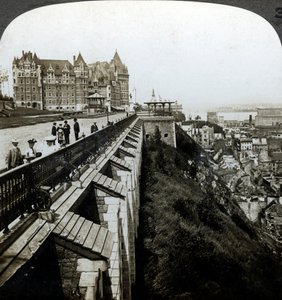 Hotel Chateau Frontenac und Dufferin Terrace, Quebec, Kanada