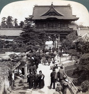 Haupttor zum Kameido-Tempel, Tokio, Japan, 1904