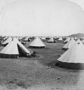 Militärlager in De Aar, Südafrika, Burenkrieg