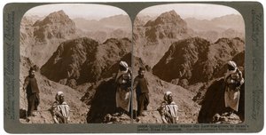 Berg Moses, wo das Gesetz dem Führer Israels gegeben wurde, die Wüste Sinai