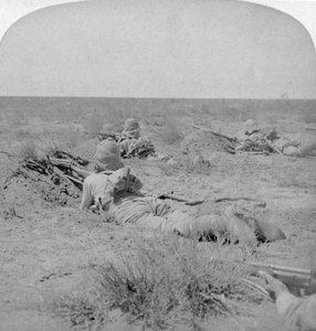 An der Frontlinie mit den tapfersten der Königin, Modder River, Südafrika, 1900