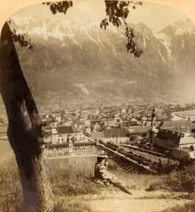 Malerisches Innsbruck, die Hauptstadt von Tirol, Österreich..., 1898