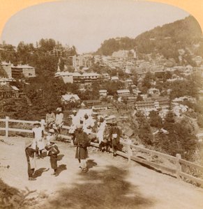 Simla, das schöne Himalaya-Bergresort, Indien, 1902 von Underwood and Underwood
