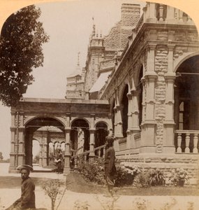 Südfront der Vizeköniglichen Lodge...in Simla, der charmanten Sommerhauptstadt Indiens, 1902 von Underwood and Underwood