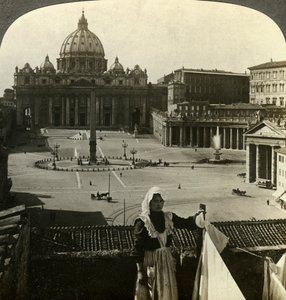 Petersplatz und Basilika und der Vatikan, Rom, Italien